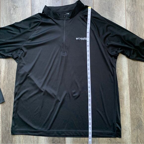 Columbia PFG Terminal Tackle 1/4 Zip Pullover Performance Fishing Gear Black XL - Picture 7 of 12